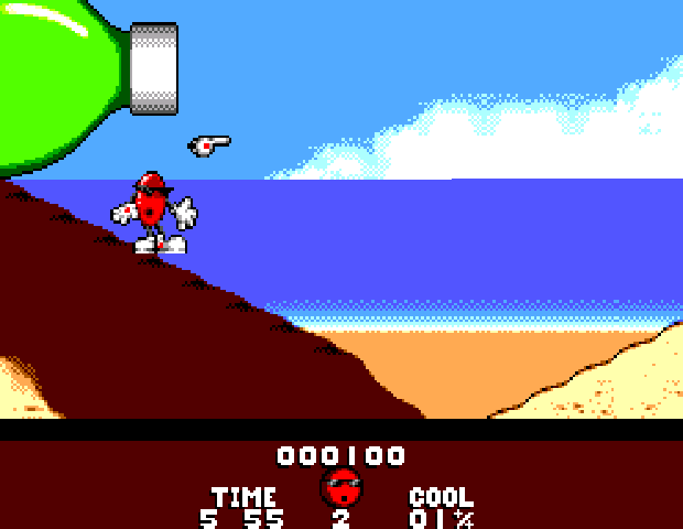 Cool Spot - Master System game screenshot (1993) by Virgin Games